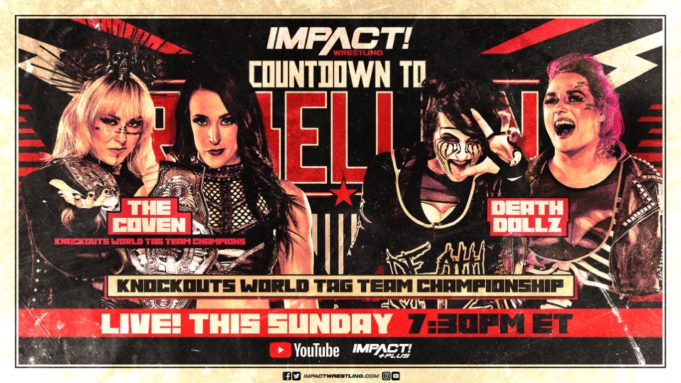 IMPACT Knockouts Tag Title Match Announced For Rebellion Countdown Show