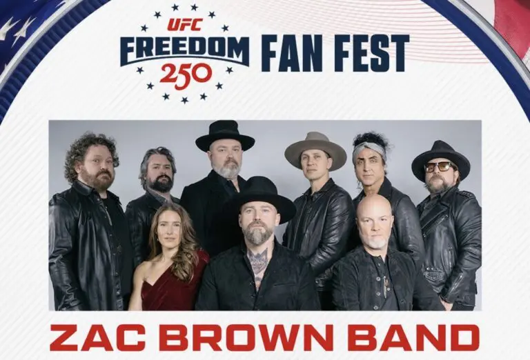 Zac Brown Band Set To Headline UFC Freedom 250 Fan Fest