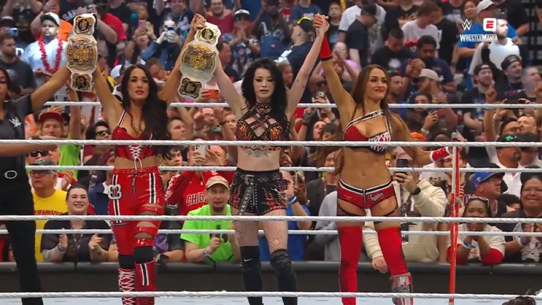Wrestlemania: Paige And Brie Bella Win Tag Team Championships