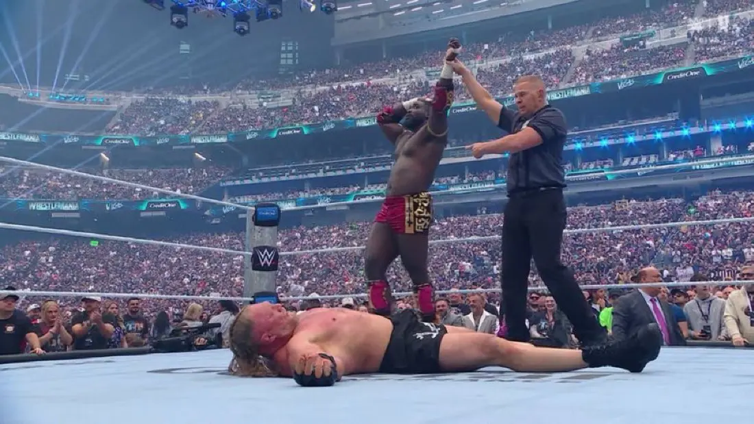 WrestleMania: Oba Femi Crushes Brock Lesnar