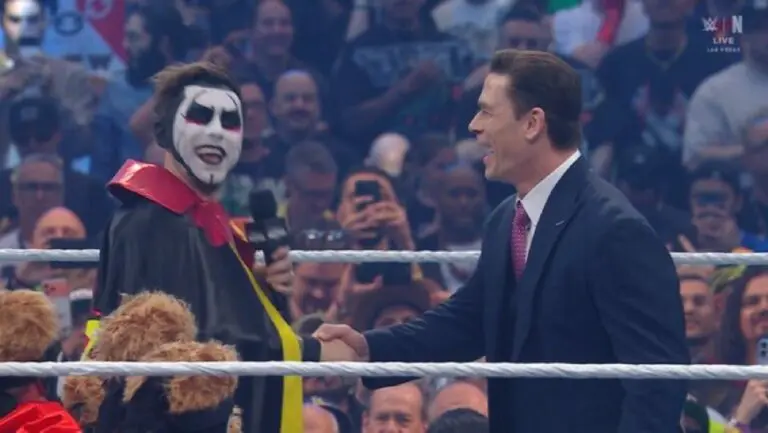 WrestleMania: Danhausen Meets John Cena, Takes Out The Miz
