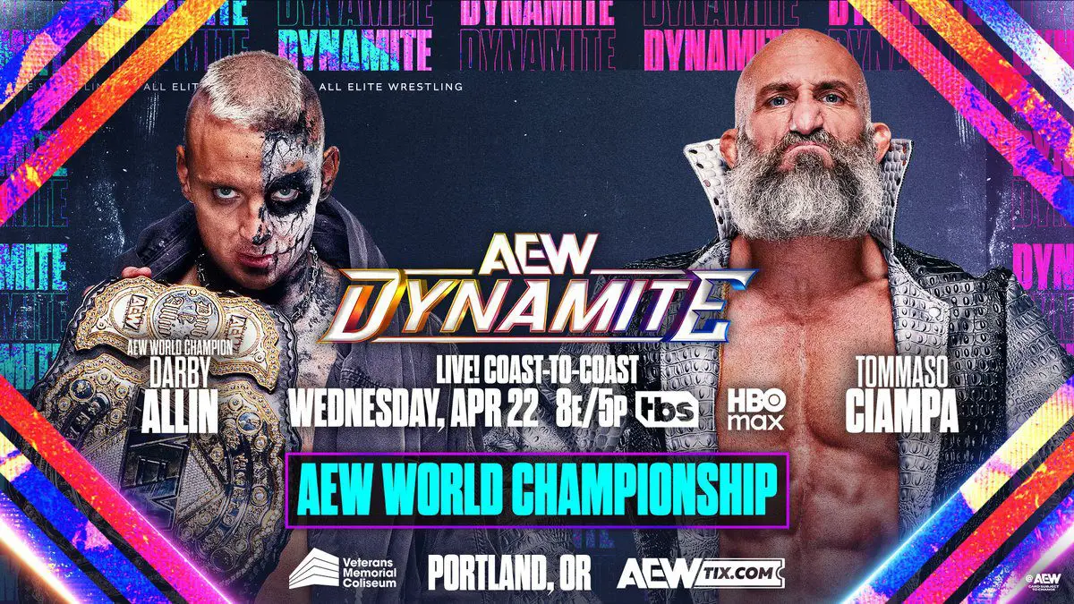 AEW Dynamite Preview 4/22, World Championship Match Set