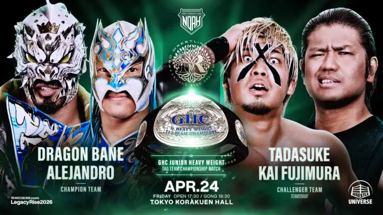 Pro Wrestling Noah Legacy Rise Night 6 Results – April 24, 2026