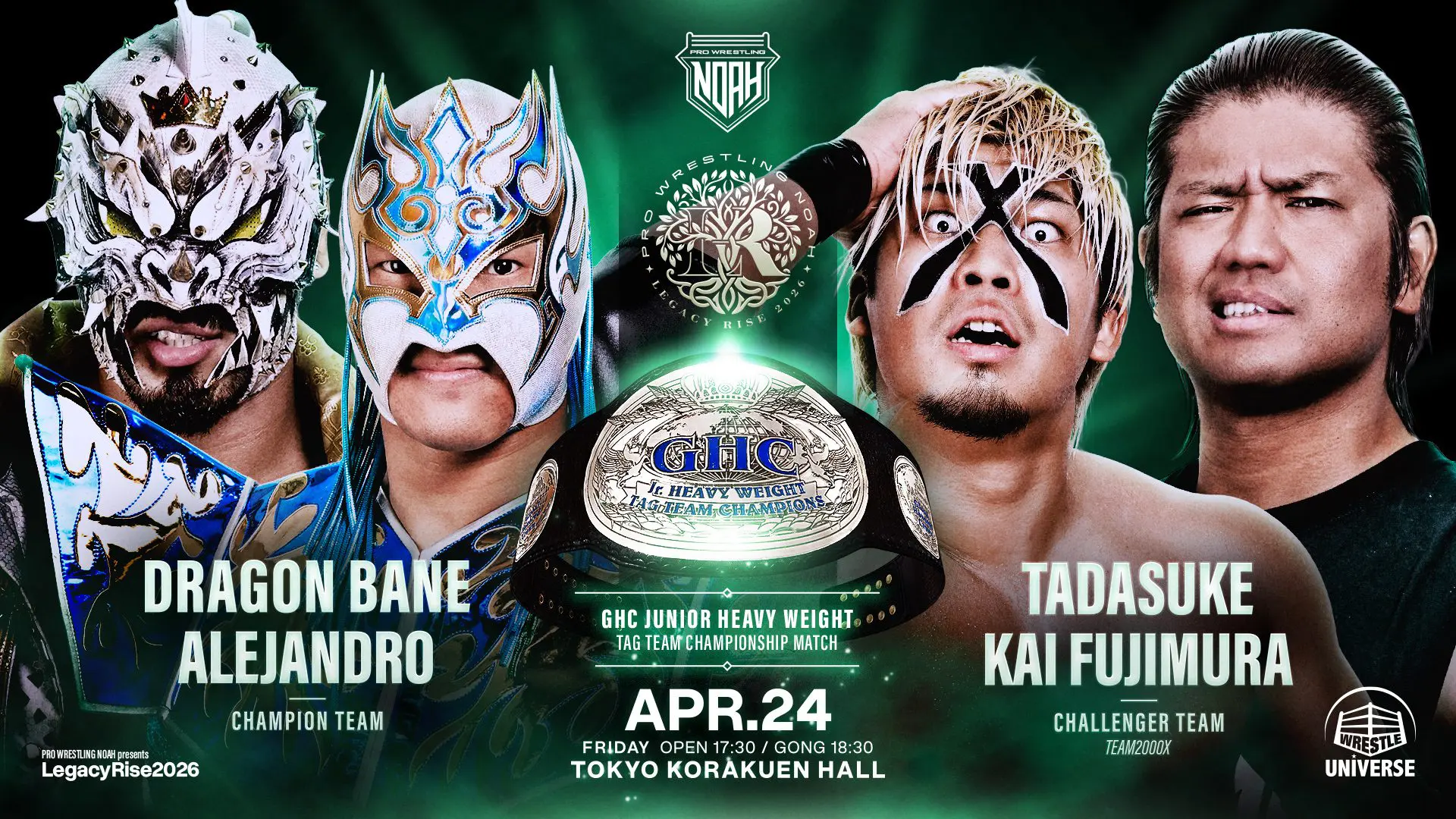 Pro Wrestling Noah Legacy Rise Night 6 Results – April 24, 2026