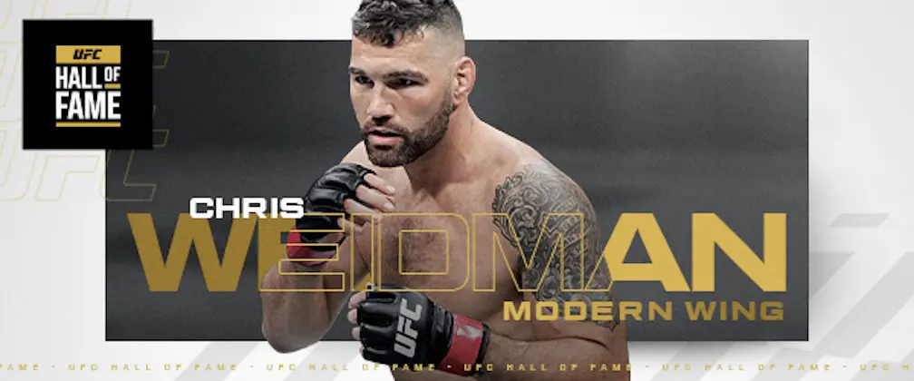 Chris Weidman Named As Member Of The 2026 UFC Hall Of Fame Class