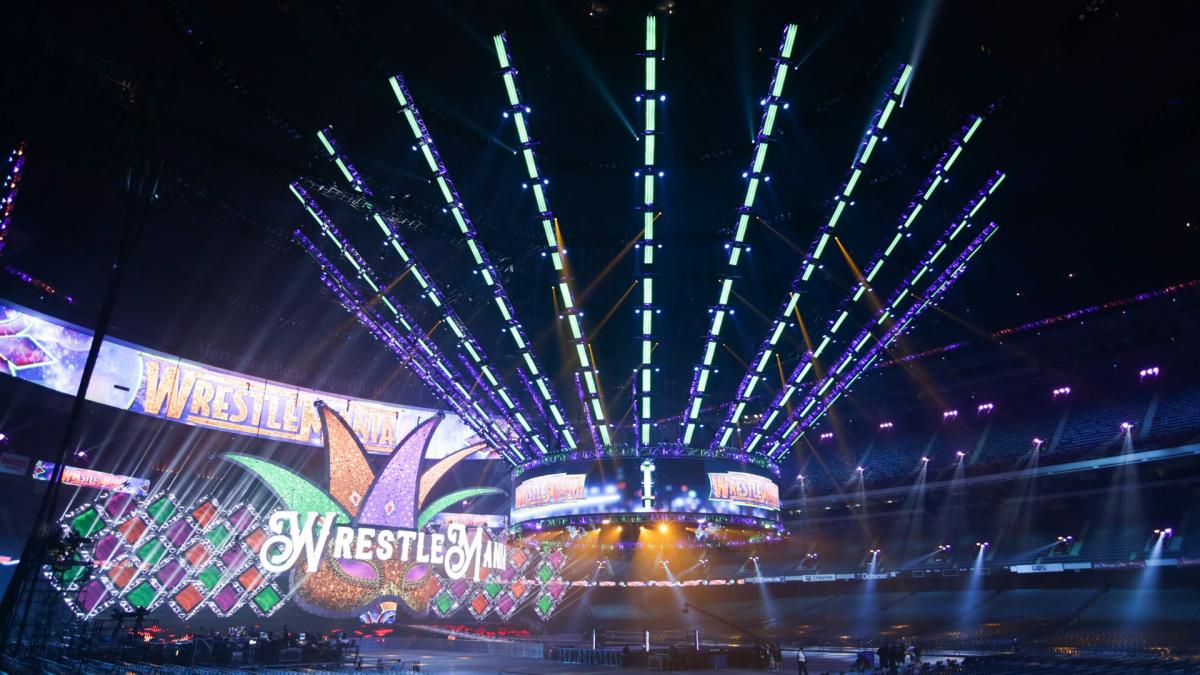 Stage complete. WRESTLEMANIA 34 photos. Babylon stage34.