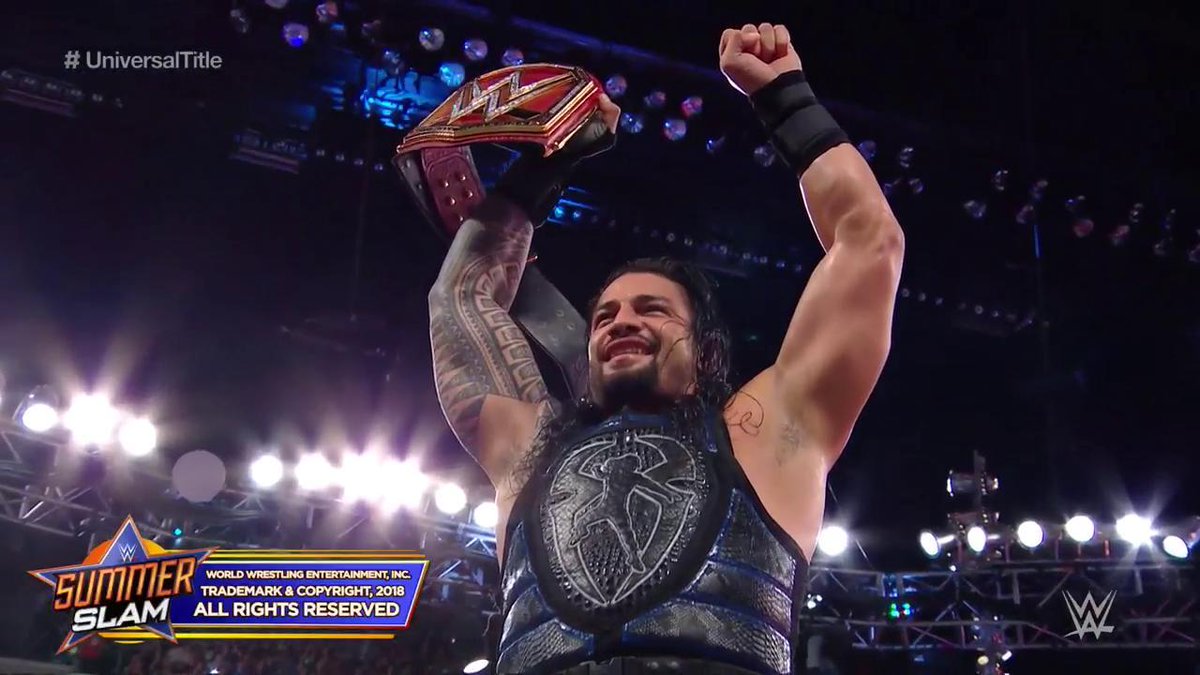 Roman Reigns Wins The WWE Universal Title At SummerSlam - Strowman's ...