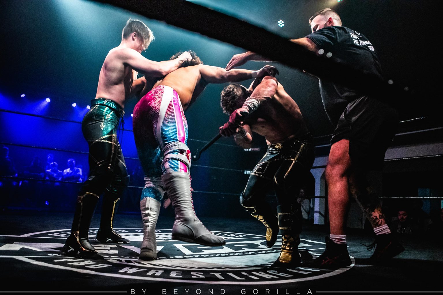 Will Ospreay gag. Luke Jacobs REVPRO.