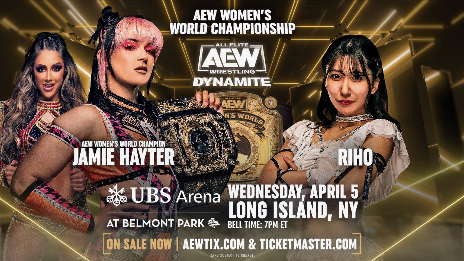 Jamie Hayter To Defend AEW Women's World Title vs Riho On 4/5/23 Dynamite