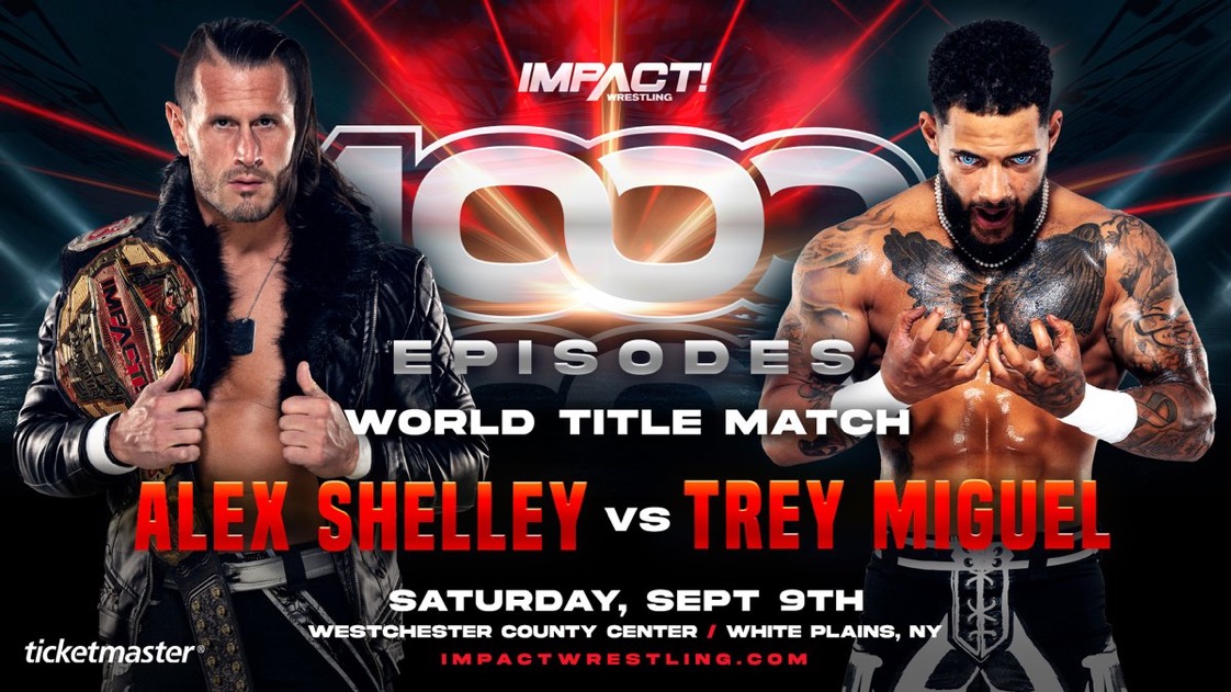 Alex Shelley Set To Defend IMPACT World Title Against Trey Miguel At IMPACT1000, New Names Added To Fan Celebration