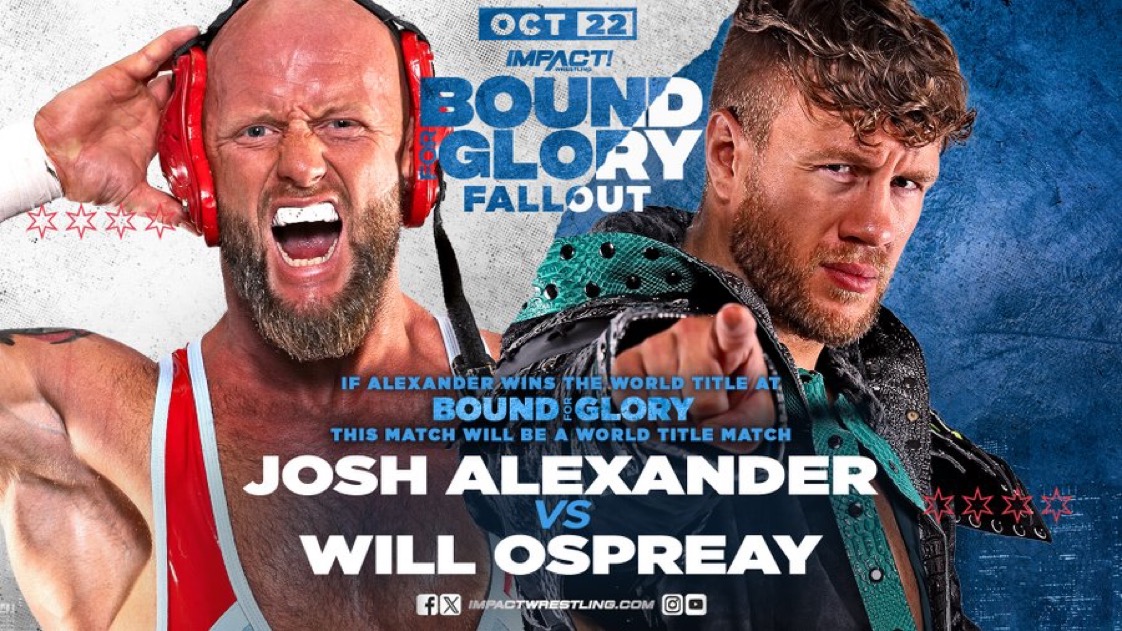 HUGE Match Announced For IMPACT Bound For Glory TV Taping On 10/22