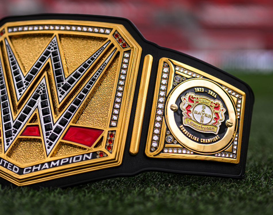 WWE Presents Bundesliga Champions Bayer Leverkusen with Custom WWE Title