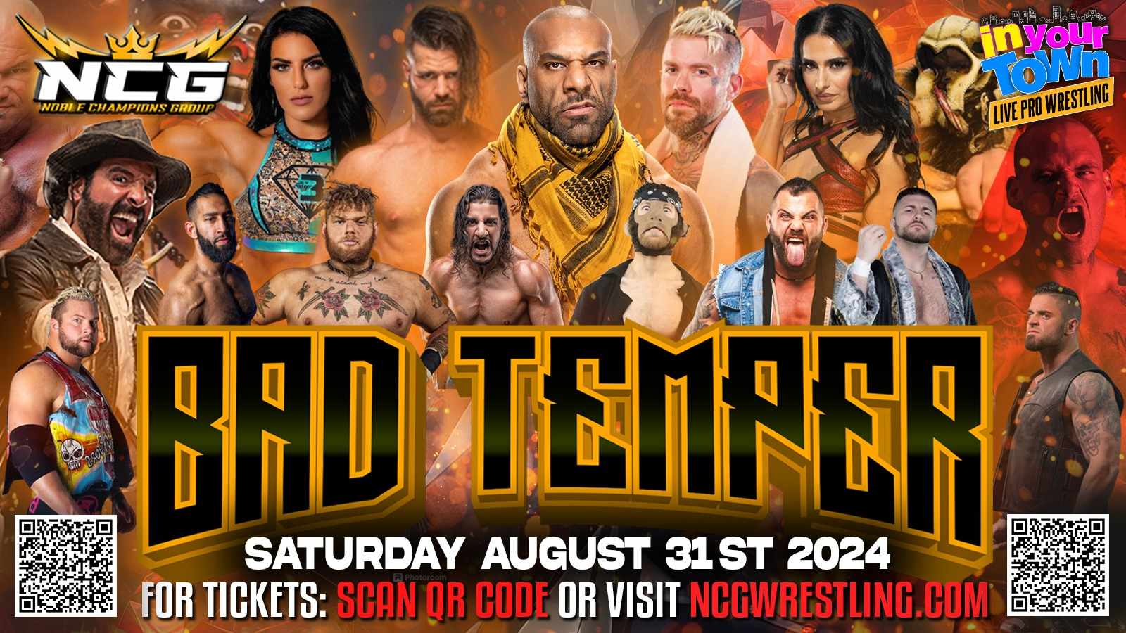 Full Match Lineup For NCG “Bad Temper” Is Set; Raj Dhesi fka Jinder Mahal In Featured Match