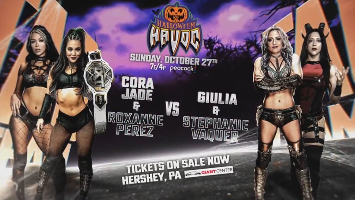 Matches Revealed For NXT Halloween Havoc, TLS Match Included