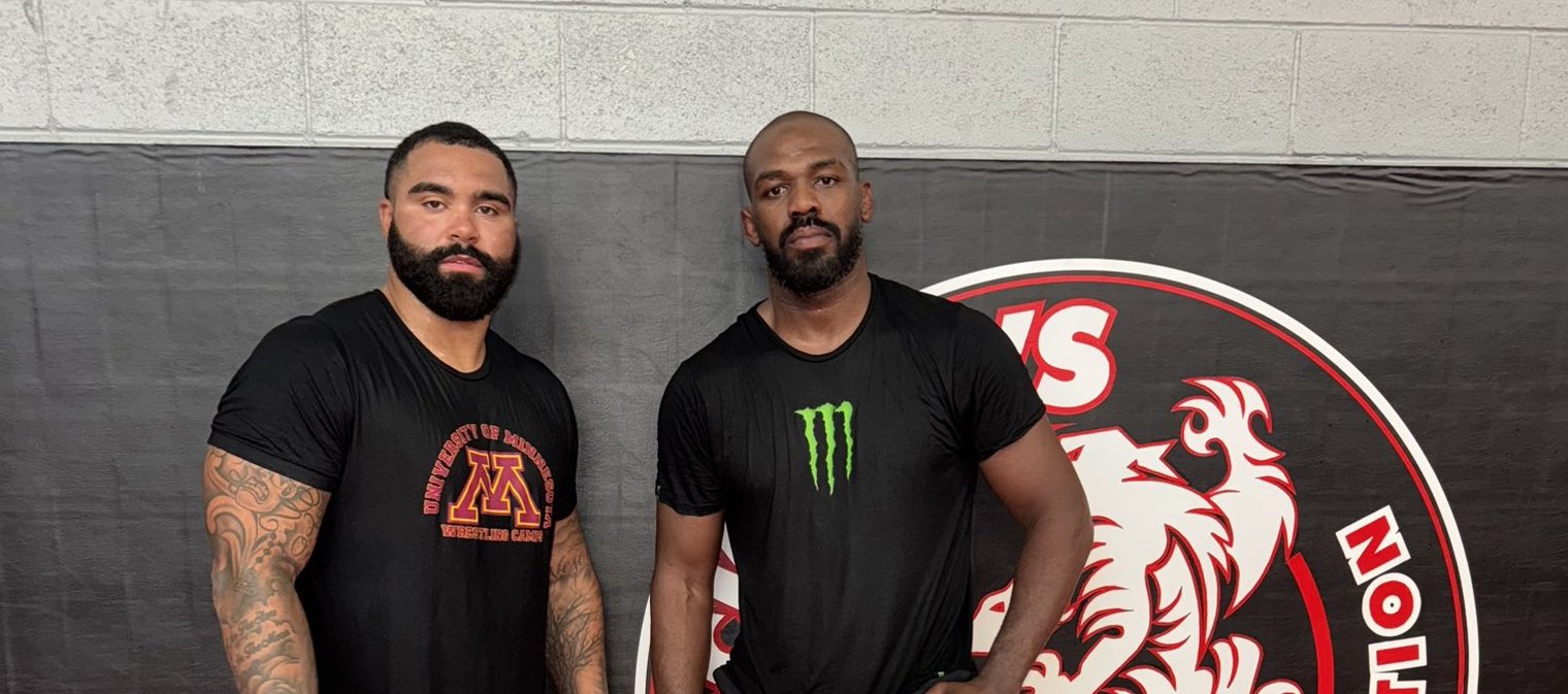 Jon Jones Training With Former WWE Star