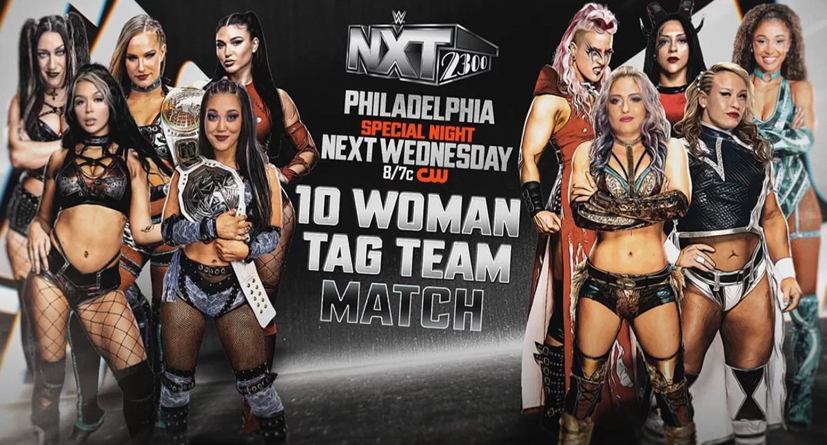 10 Woman Tag Team Match Set For NXT Next Week