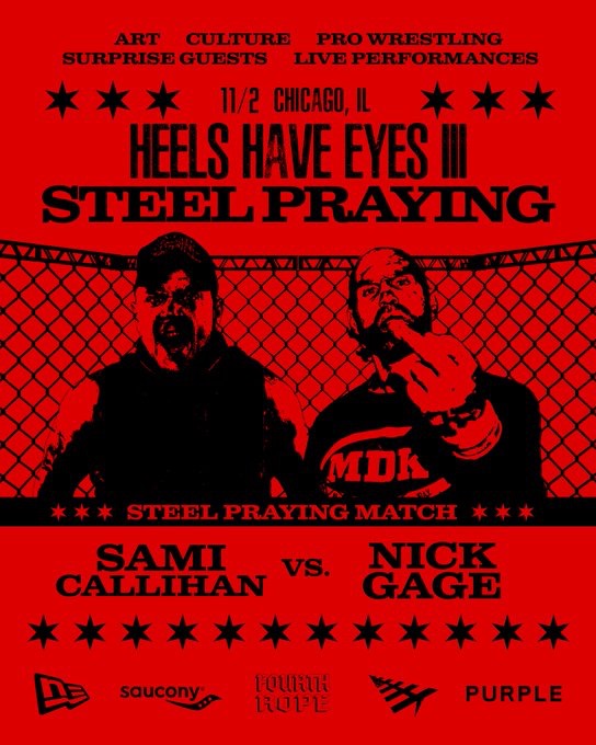 Nick Gage vs. Sami Callihan Set For Westside Gunn’s Event Heels Have Eyes III