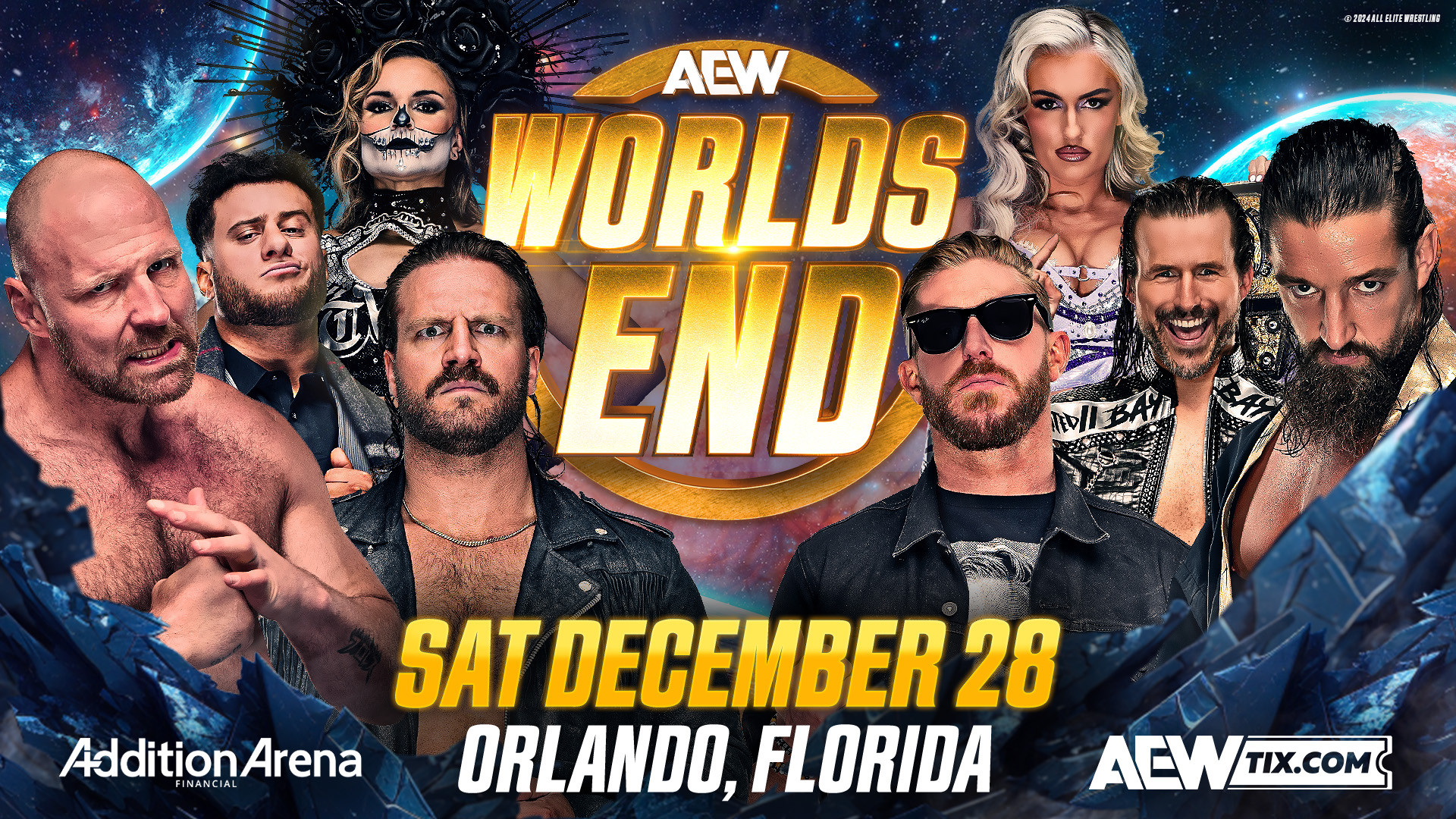 Updated AEW World's End 2024 PPV Card, How To Watch And Start Time