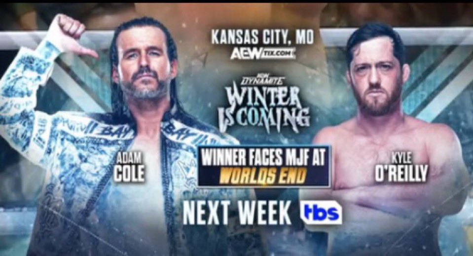 Adam Cole vs. Kyle O’Reilly Set For Next Week