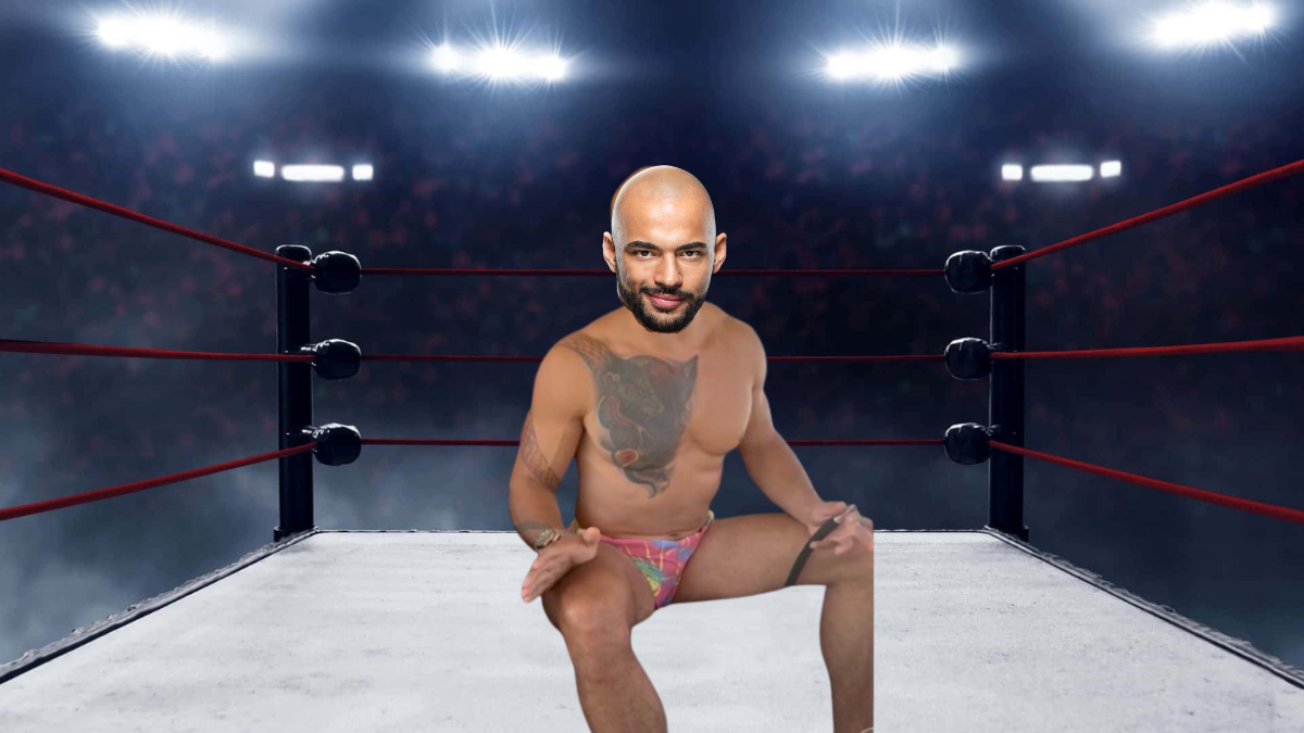 Ricochet Seemingly Adopting Andrew Tate-esque Gimmick, Just Missing the Camel Toe