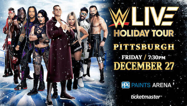 WWE Live Holiday Tour Results – Pittsburgh, PA – December 27th, 2024