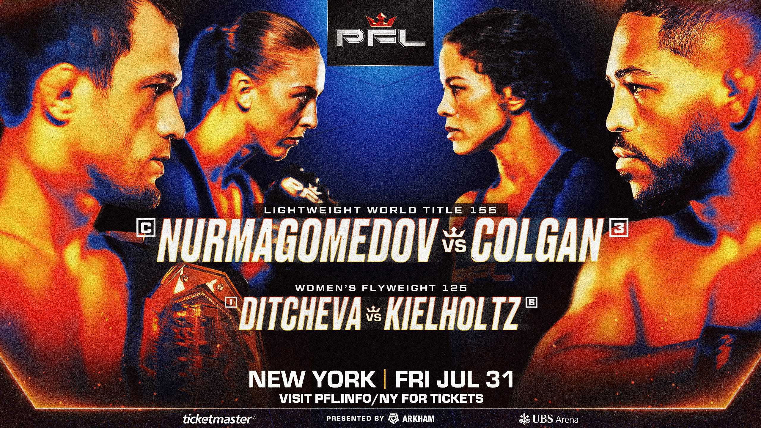 Nurmagomedov versus Colgan headlines PFL New York lineup